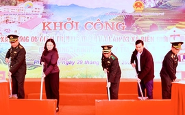 Khởi công xây dựng 6 trường học "bán trú dân nuôi” ở vùng biên giới Lào Cai