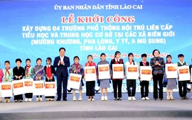 Khởi công xây dựng 4 trường phổ thông nội trú tại vùng biên giới Lào Cai