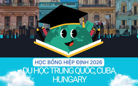 Học bổng hiệp định 2026: Cơ hội rộng mở du học Trung Quốc, Hungary, Cuba