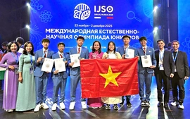 Đoàn học sinh Việt Nam giành 6 huy chương Olympic khoa học trẻ quốc tế