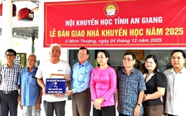 Hội Khuyến học tỉnh An Giang vận động xây nhà khuyến học cho gia đình học sinh khó khăn
