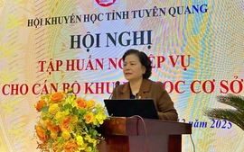 Hội Khuyến học Tuyên Quang tập huấn nghiệp vụ cho cán bộ khuyến học cơ sở