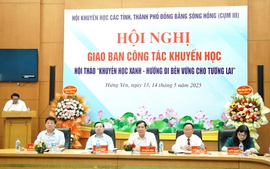 Hội nghị giao ban cụm thi đua khuyến học đồng bằng sông Hồng, triển khai "Khuyến học xanh"