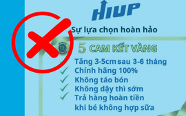 Quảng cáo sai sự thật sữa Hiup, Quang Minh và Vân Hugo bị xử phạt