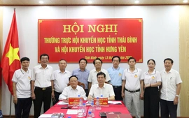 Thảo luận thống nhất đề án sáp nhập Hội Khuyến học 2 tỉnh Thái Bình - Hưng Yên