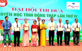 Đại hội thi đua Hội Khuyến học tỉnh Đồng Tháp tri ân 25 năm phong trào khuyến học khuyến tài sôi nổi