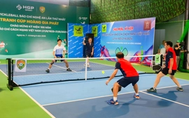Khởi tranh giải Pickleball báo chí Nghệ An lần thứ nhất