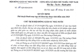 Phê duyệt danh mục tạp chí khoa học được tính điểm năm 2025