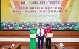 Biểu dương học sinh đạt thành tích xuất sắc tại Olympic Sinh học Quốc tế 2025 tại Hải Phòng