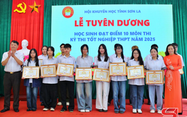 Sơn La tuyên dương 154 học sinh đạt điểm 10 kỳ thi tốt nghiệp Trung học phổ thông