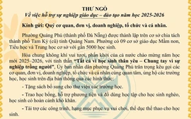 Phường không nhận hoa ngày khai giảng, kêu gọi trao học bổng cho học sinh nghèo