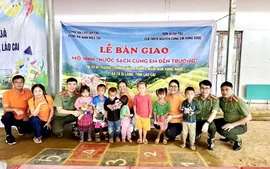 Mang nước sạch đến điểm trường vùng cao Chống Chùa trước thềm năm học mới