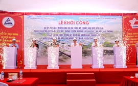 Khởi công dự án Bản Qua phục vụ xây dựng đường sắt tốc độ cao Lào Cai - Hà Nội - Hải Phòng