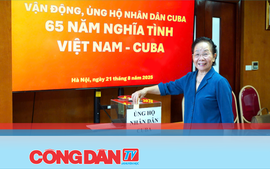 Hội Khuyến học Việt Nam ủng hộ nhân dân Cuba - 65 năm nghĩa tình Việt Nam - Cuba