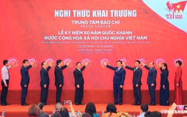 Trung tâm Báo chí phục vụ Lễ kỷ niệm 80 năm Quốc khánh chính thức hoạt động