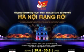 Chiêm ngưỡng trình diễn ánh sáng 3D Mapping trên Hồ Hoàn Kiếm tối 29 và 30/8