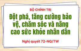 Nghị quyết 72-NQ/TW: Giải pháp đột phá, tăng cường bảo vệ, chăm sóc và nâng cao sức khỏe nhân dân