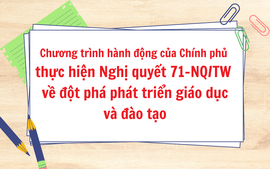 Chương trình hành động của Chính phủ thực hiện Nghị quyết 71-NQ/TW về đột phá phát triển giáo dục và đào tạo