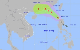 Dự báo thời tiết vùng chịu tác động mạnh sau khi áp thấp nhiệt đới vào Biển Đông
