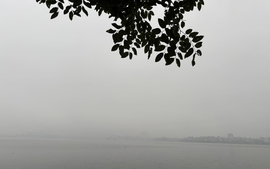 Mưa xuân xuất hiện, sương mù đầy trời ở miền Bắc