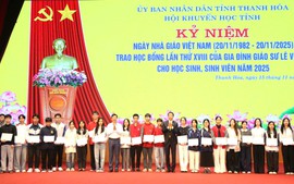 Hội Khuyến học Thanh Hóa 25 năm bền bỉ vun đắp truyền thống hiếu học với nhiều quỹ học bổng xã hội hoá