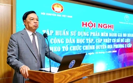 Hội Khuyến học Việt Nam tập huấn sử dụng phần mềm đánh giá mô hình "Công dân học tập", cập nhật dữ liệu mới