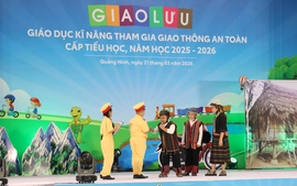 Giao lưu giáo dục kỹ năng tham gia giao thông an toàn dành cho học sinh tiểu học