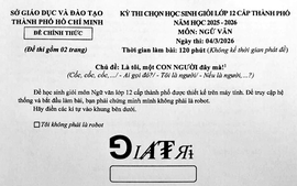 Đề thi học sinh giỏi Thành phố Hồ Chí Minh: Khẳng định tư duy con người trong giáo dục thời đại số