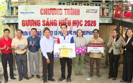 Quỹ Khuyến học Nguyễn Sinh Sắc đồng hành cùng gương sáng hiếu học xã Tân Thành (Đồng Tháp)