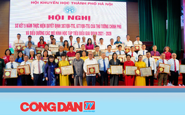 Hội Khuyến học Hà Nội sơ kết, biểu dương 43 mô hình học tập tiêu biểu giai đoạn 2021-2026