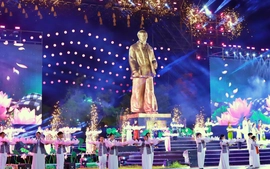 Lễ hội Làng Sen 2026 với chương trình nghệ thuật đặc sắc, pháo hoa mãn nhãn