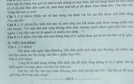 Xu hướng đề Ngữ văn thi vào lớp 10 - chạm vào cảm xúc