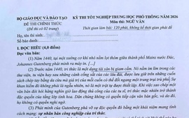 Đề Ngữ văn thi tốt nghiệp trung học phổ thông 2026