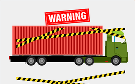 Những sai lầm phổ biến khi đi cạnh xe container gây nguy hiểm