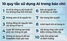 10 quy tắc sử dụng AI trong báo chí