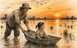 Quê ngoại mang dáng hình người bác