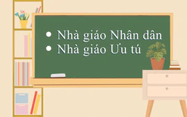 Đề nghị xét tặng danh hiệu cho 7 Nhà giáo Nhân dân, 59 Nhà giáo Ưu tú