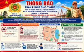 Lịch phân luồng giao thông dịp 80 ngành Công an