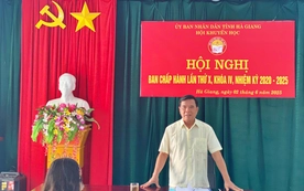 Hội Khuyến học tỉnh Hà Giang tổ chức hội nghị ban chấp hành, chuẩn bị cho nhiệm vụ sáp nhập đơn vị hành chính mới