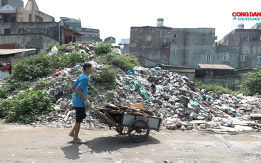 Hà Nội: đường nghìn tỷ chậm tiến độ, trở thành bãi tập kết rác thải