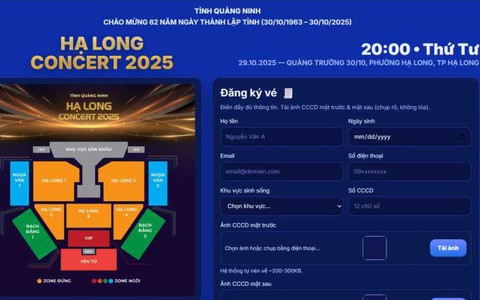 19.000 vé concert Hạ Long 2025 được đăng ký nhận chỉ trong 90 phút