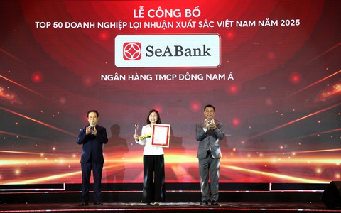 SeABank lần thứ 6 được vinh danh trong Top 50 doanh nghiệp có lợi nhuận xuất sắc nhất Việt Nam năm 2025