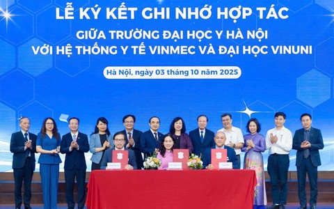 Trường Đại học Y Hà Nội, Vinmec và VinUni hợp tác xây dựng hệ sinh thái học thuật y tế chuẩn thế giới