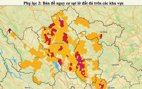 Cảnh báo sạt lở đất tại Lào Cai, Tuyên Quang, Cao Bằng, Thái Nguyên, Bắc Ninh; lũ đặc biệt lớn trên sông Cầu, sông Thương