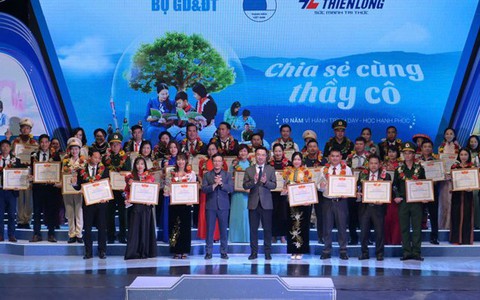 Tuyên dương 80 gương giáo viên tiêu biểu xuất sắc tại Chương trình “Chia sẻ cùng thầy cô” năm 2025