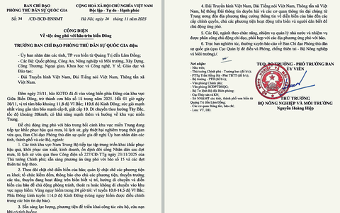 Công điện ứng phó với bão Koto - bão số 15 trên biển Đông