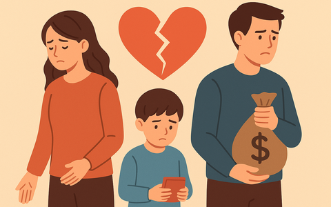 Từ 15/12, không cấp dưỡng cho con sau ly hôn có thể bị phạt đến 10 triệu đồng