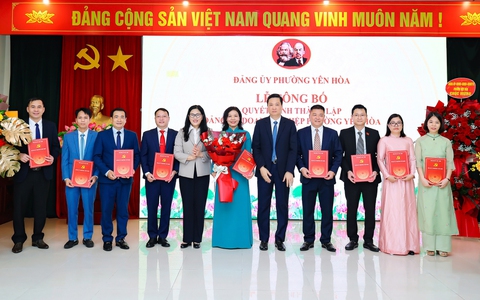 Thành lập Đảng bộ Doanh nghiệp phường Yên Hòa, Hà Nội