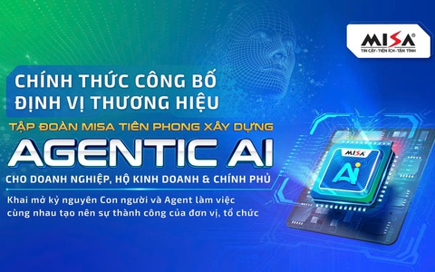 Tập đoàn MISA công bố định vị thương hiệu tiên phong xây dựng Agentic AI cho doanh nghiệp, hộ kinh doanh và Chính phủ