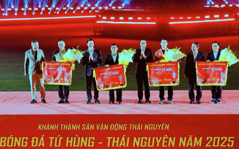 Thái Nguyên khai mạc Giải bóng đá Tứ Hùng 2025
